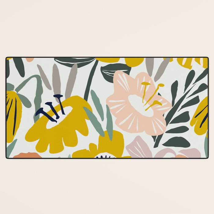 Cozy collection: mix and match happy florals Flower love 1 Desk Mat Gallery Image 3