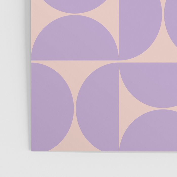 Mid Century Modern Retro Pattern In Lavender Poster Gallery Image 3