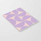 Mid Century Modern Retro Pattern In Lavender Notebook Gallery Image 2