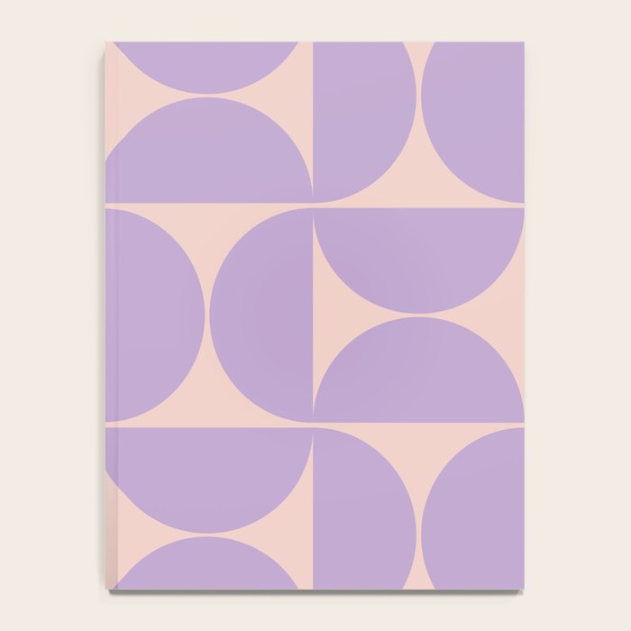 Mid Century Modern Retro Pattern In Lavender Notebook Gallery Image 4