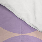 Mid Century Modern Retro Pattern In Lavender Comforter Gallery Image 4