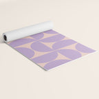 Mid Century Modern Retro Pattern In Lavender Yoga Mat Gallery Image 2