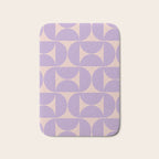 Mid Century Modern Retro Pattern In Lavender Bath Mat Gallery Image 1