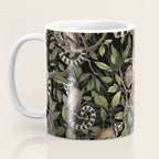 Lush Tropical Lemur Monkey Paradise Black Coffee Mug Gallery Image 3