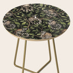 Lush Tropical Lemur Monkey Paradise Black Side Table Gallery Image 2