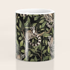 Lush Tropical Lemur Monkey Paradise Black Coffee Mug Gallery Image 4