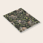 Lush Tropical Lemur Monkey Paradise Black Notebook Gallery Image 3