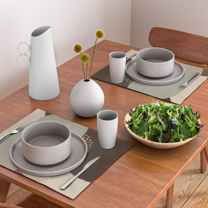 Modern Abstract Shapes #5 Placemat Gallery Image 2