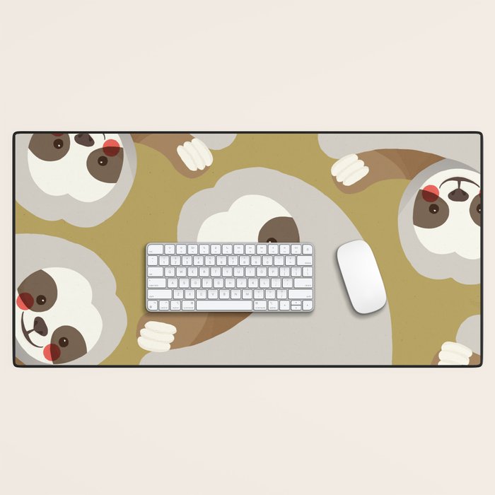 Sloth Animal Portrait Desk Mat Gallery Image 1