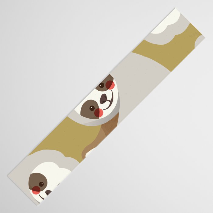 Sloth Animal Portrait Table Runner Gallery Image 3