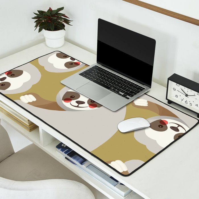 Sloth Animal Portrait Desk Mat Gallery Image 2