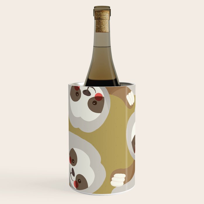 Sloth Animal Portrait Wine Chiller Gallery Image 2