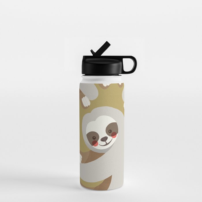 Sloth Animal Portrait Water Bottle Gallery Image 1