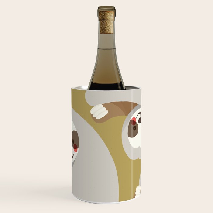 Sloth Animal Portrait Wine Chiller Gallery Image 3