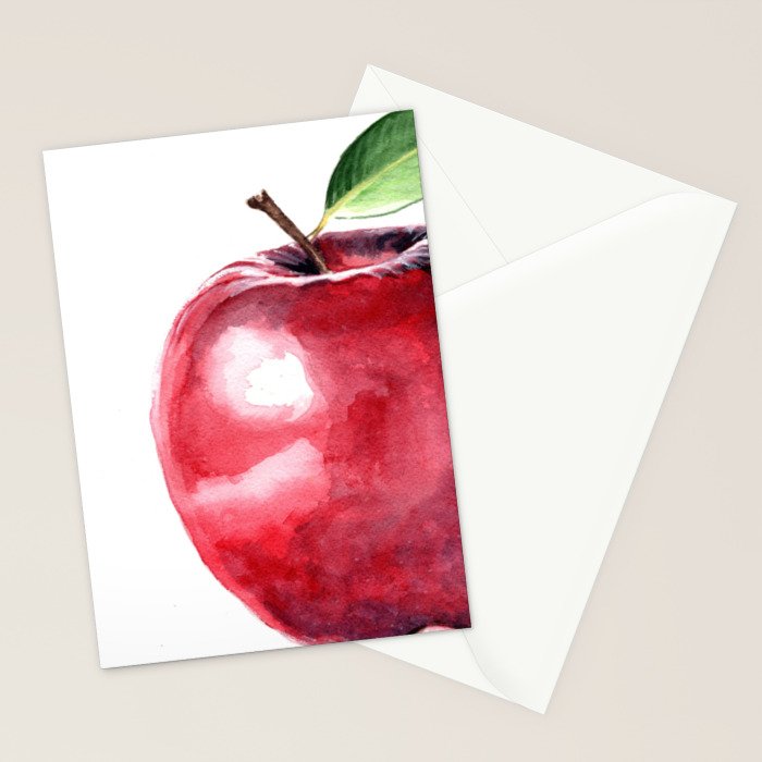 Fall Harvest Apple Stationery Card Gallery Image 2