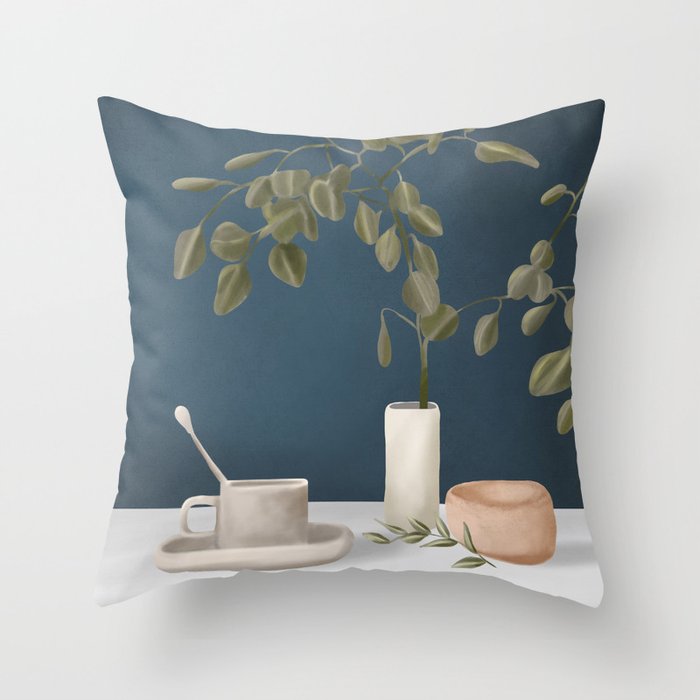 Eucalyptus I Throw Pillow Gallery Image 1