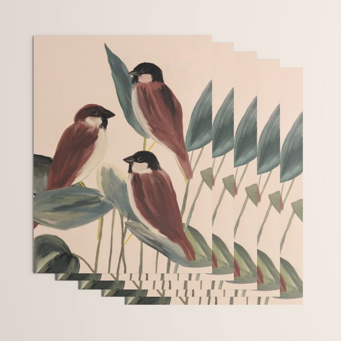  Three Sparrows Wrapping Paper Gallery Image 3