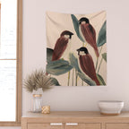  Three Sparrows Wall Tapestry Gallery Image 2