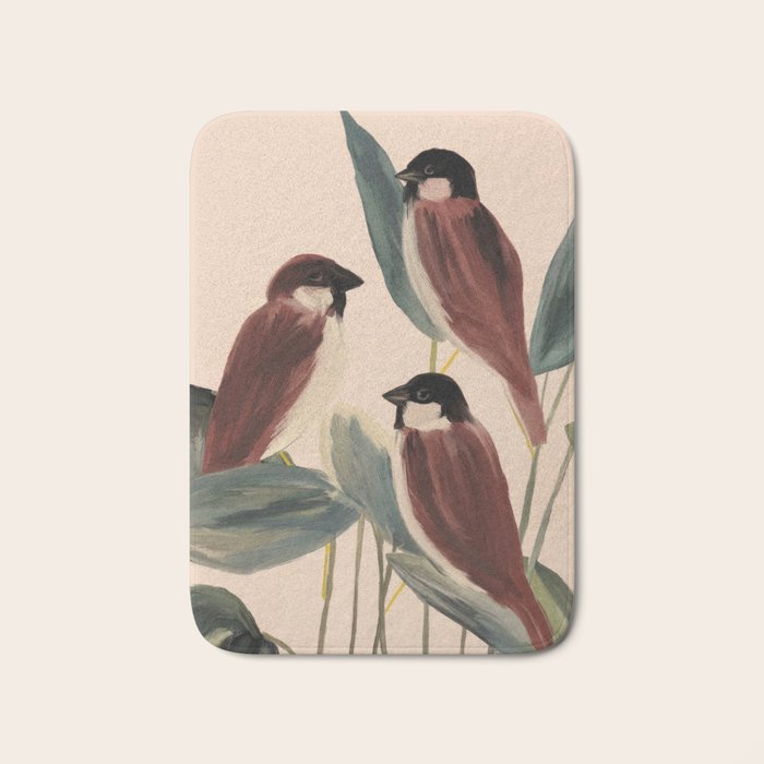  Three Sparrows Bath Mat Gallery Image 1