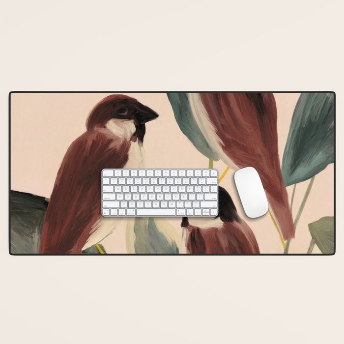  Three Sparrows Desk Mat Gallery Image 1