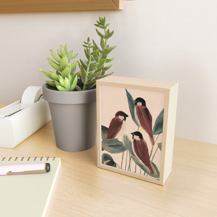  Three Sparrows Mini Art Print Gallery Image 2