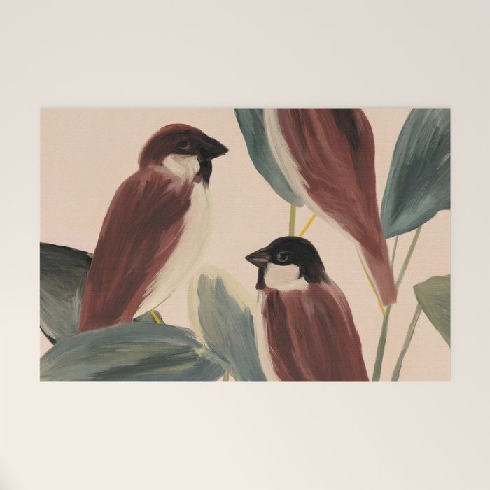  Three Sparrows Welcome Mat Gallery Image 1