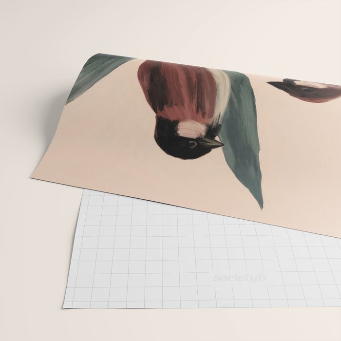  Three Sparrows Wrapping Paper Gallery Image 2