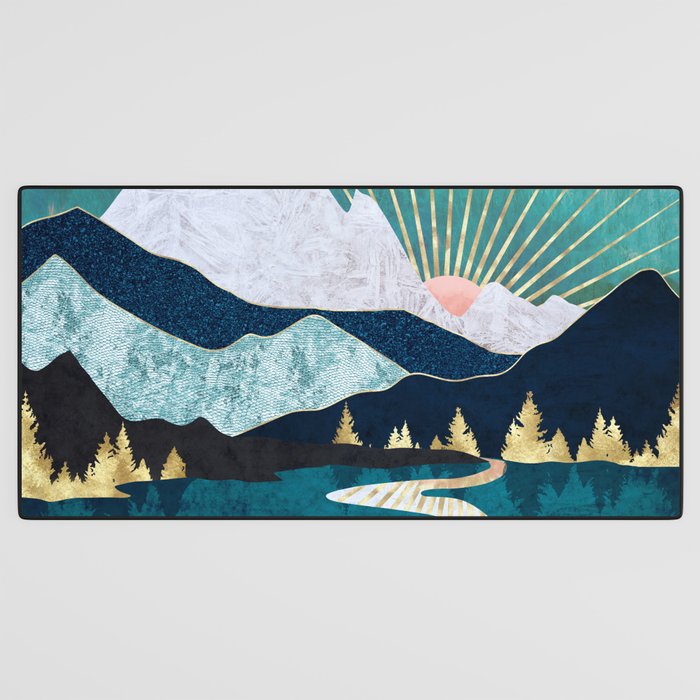 Winter River Desk Mat Gallery Image 3
