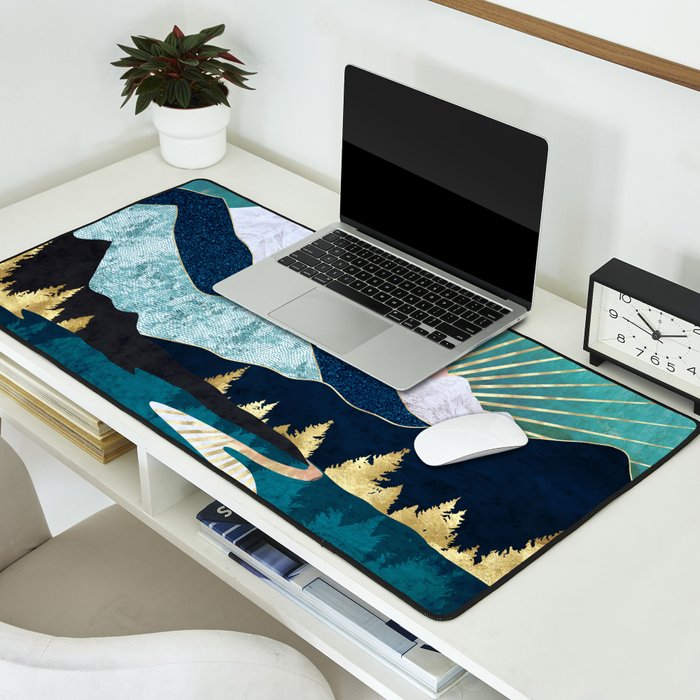 Winter River Desk Mat Gallery Image 2