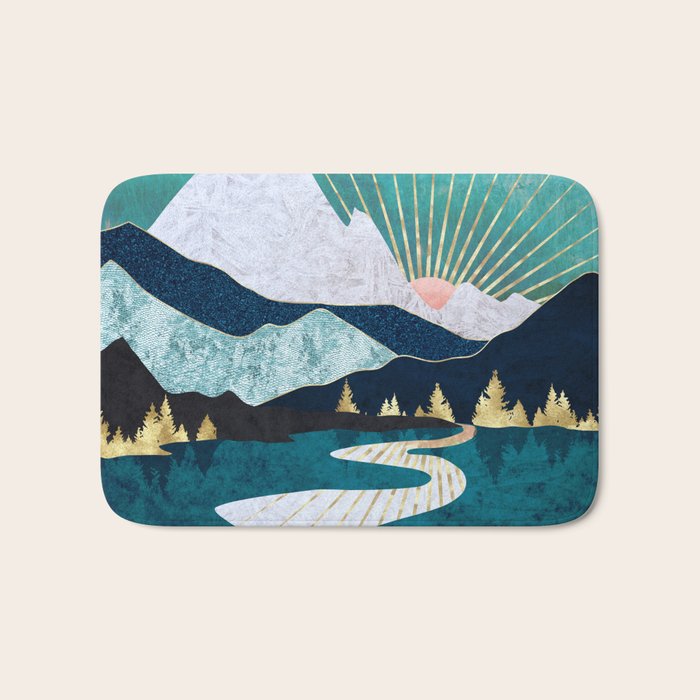 Winter River Bath Mat Gallery Image 1