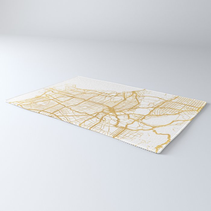 LOS ANGELES CALIFORNIA CITY STREET MAP ART Rug Gallery Image 3