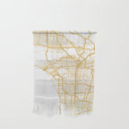 LOS ANGELES CALIFORNIA CITY STREET MAP ART Wall Hanging Gallery Image 1