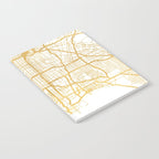 LOS ANGELES CALIFORNIA CITY STREET MAP ART Notebook Gallery Image 2