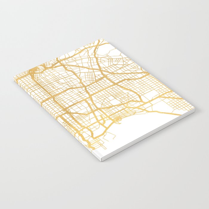 LOS ANGELES CALIFORNIA CITY STREET MAP ART Notebook Gallery Image 2
