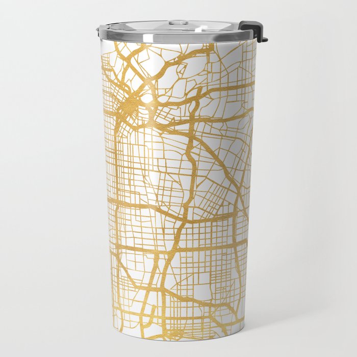 LOS ANGELES CALIFORNIA CITY STREET MAP ART Travel Mug Gallery Image 2
