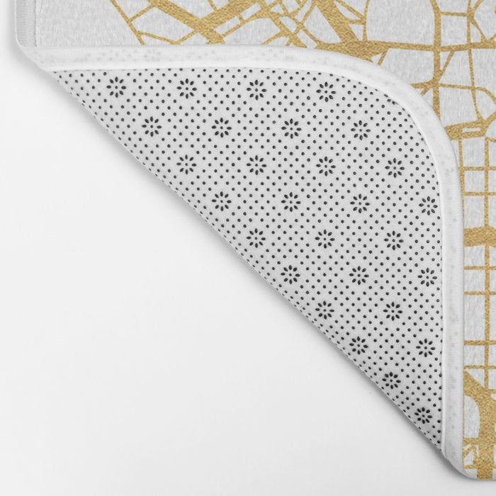 LOS ANGELES CALIFORNIA CITY STREET MAP ART Bath Mat Gallery Image 2