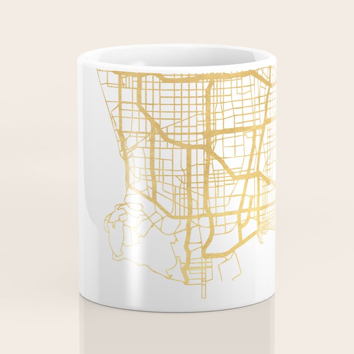 LOS ANGELES CALIFORNIA CITY STREET MAP ART Coffee Mug Gallery Image 4