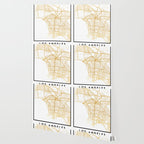 LOS ANGELES CALIFORNIA CITY STREET MAP ART Wallpaper Gallery Image 2