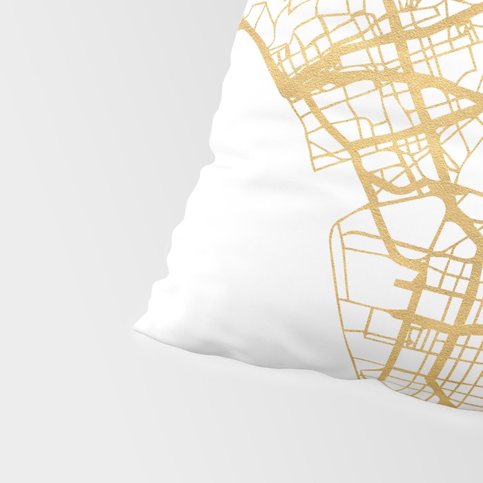 LOS ANGELES CALIFORNIA CITY STREET MAP ART Pillow Sham Gallery Image 4