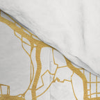 LOS ANGELES CALIFORNIA CITY STREET MAP ART Comforter Gallery Image 4