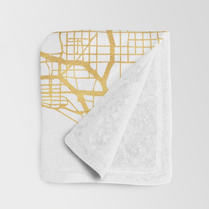 LOS ANGELES CALIFORNIA CITY STREET MAP ART Throw Blanket Gallery Image 3