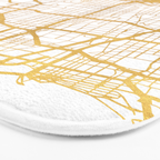 LOS ANGELES CALIFORNIA CITY STREET MAP ART Bath Mat Gallery Image 3