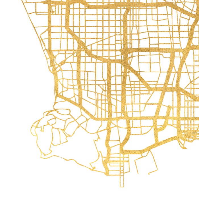 LOS ANGELES CALIFORNIA CITY STREET MAP ART Coffee Mug Gallery Image 2