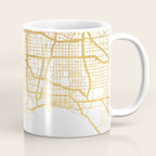 LOS ANGELES CALIFORNIA CITY STREET MAP ART Coffee Mug Gallery Image 1