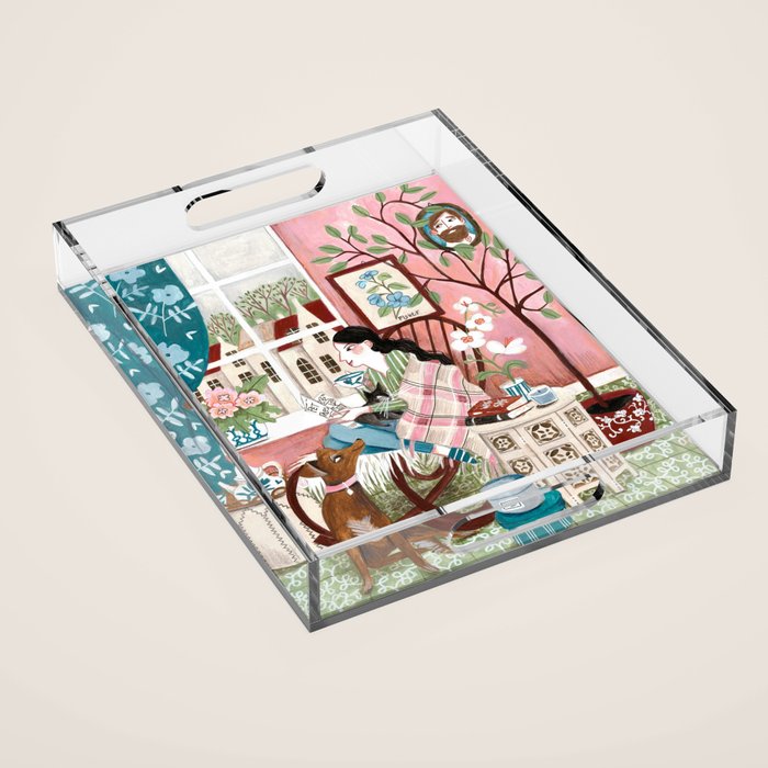 Love for reading Acrylic Tray Gallery Image 1