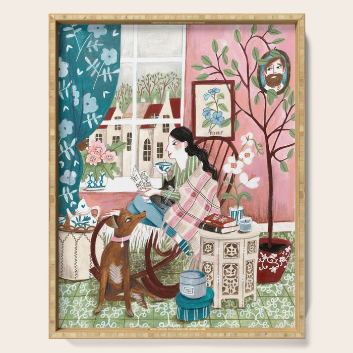 Love for reading Serving Tray Gallery Image 1