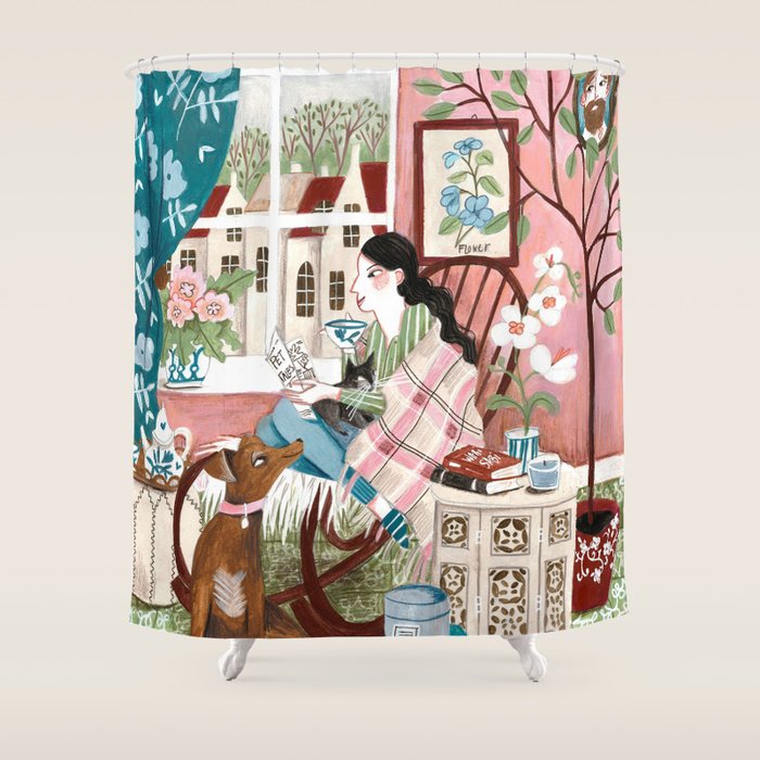 Love for reading Shower Curtain Gallery Image 1