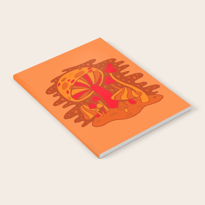 Orange Mushrooms Notebook Gallery Image 1