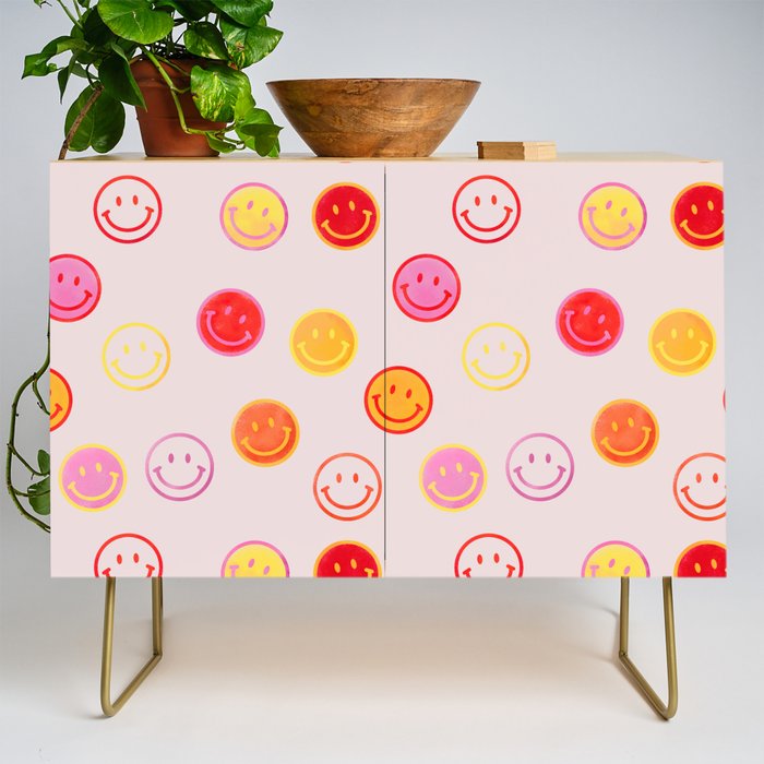 Smiling Faces Pattern Credenza Gallery Image 1