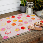 Smiling Faces Pattern Outdoor Rug Gallery Image 2